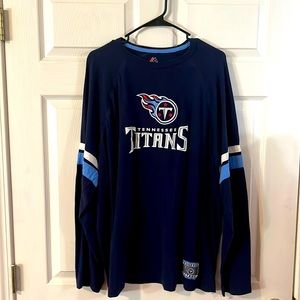 2XL Majestic Tennessee Titans LS T-Shirt
